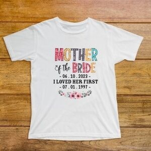 Mother of The Bride Customizable Graphic T Shirt